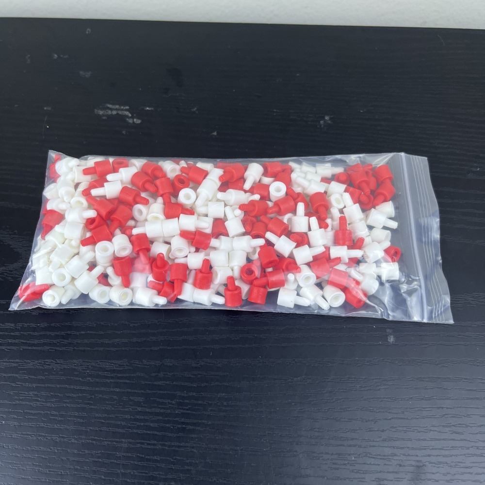 Classic Battleship Milton Bradley Replacement Red White Pegs Game Parts Only
